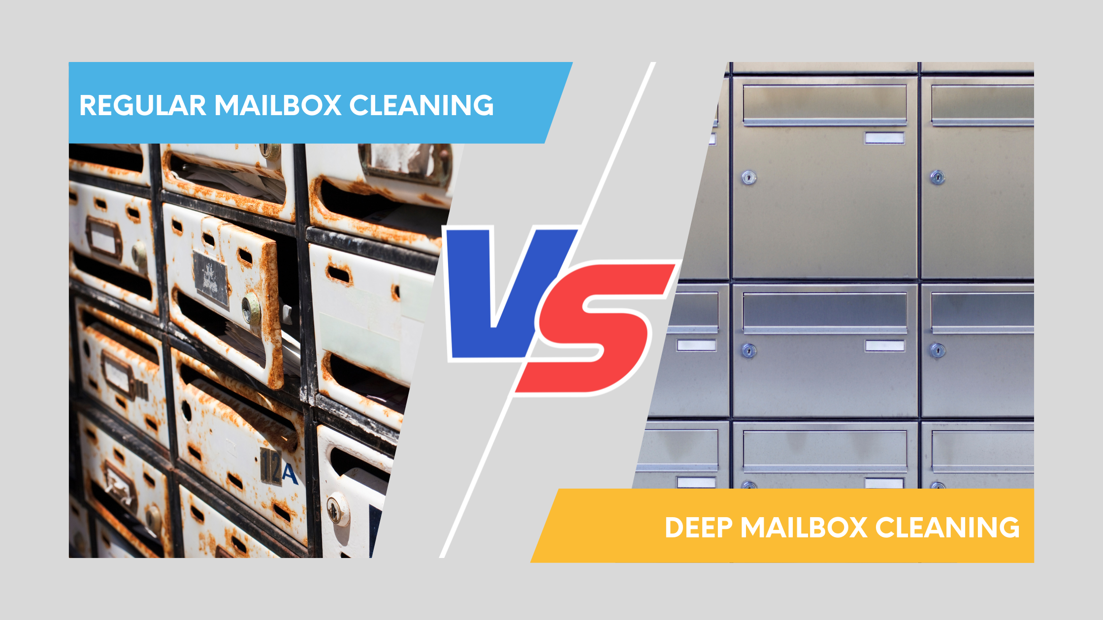 Regular cleaning vs deep cleaning of the mailbox