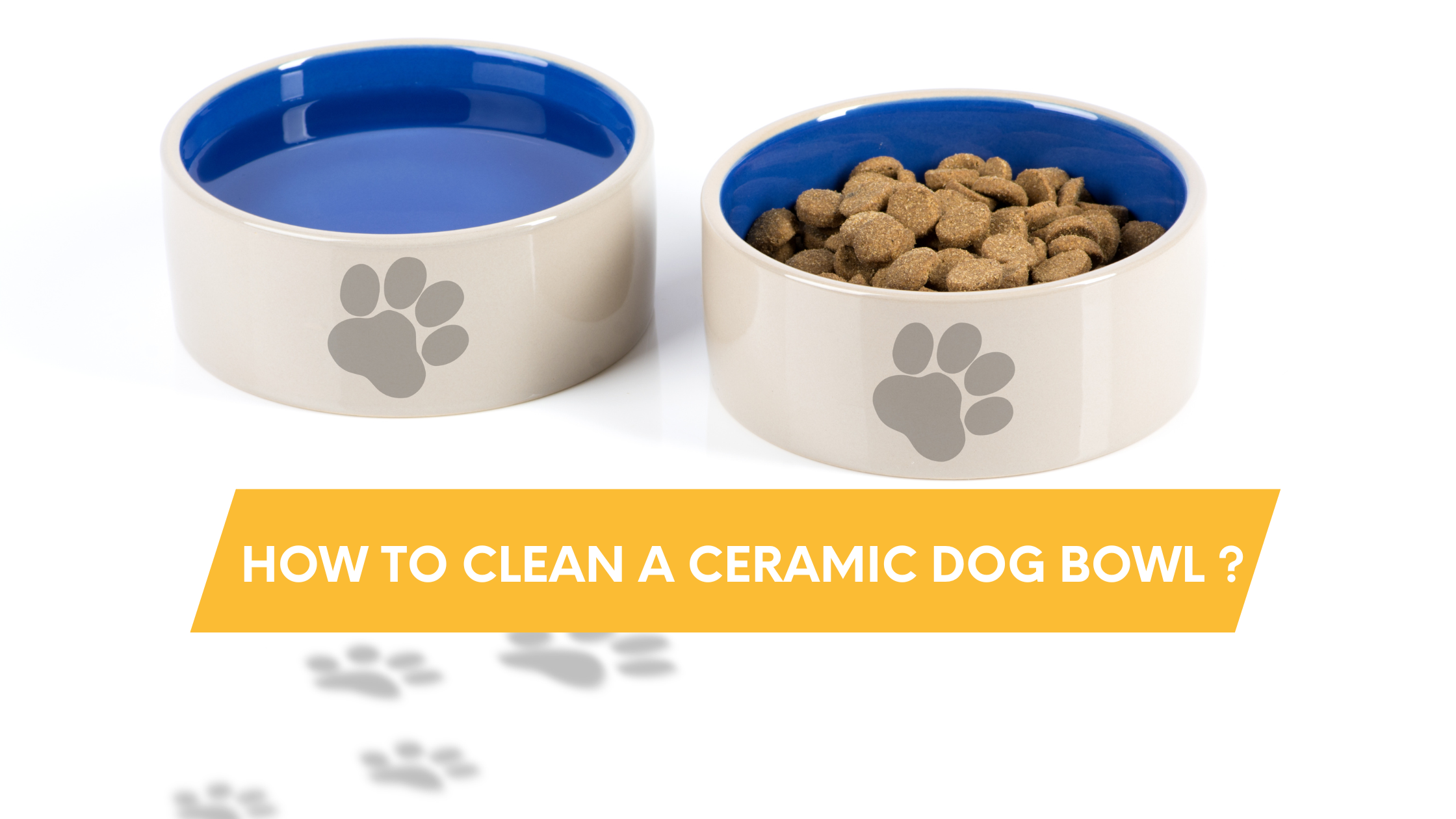 How to clean a ceramic dog bowl